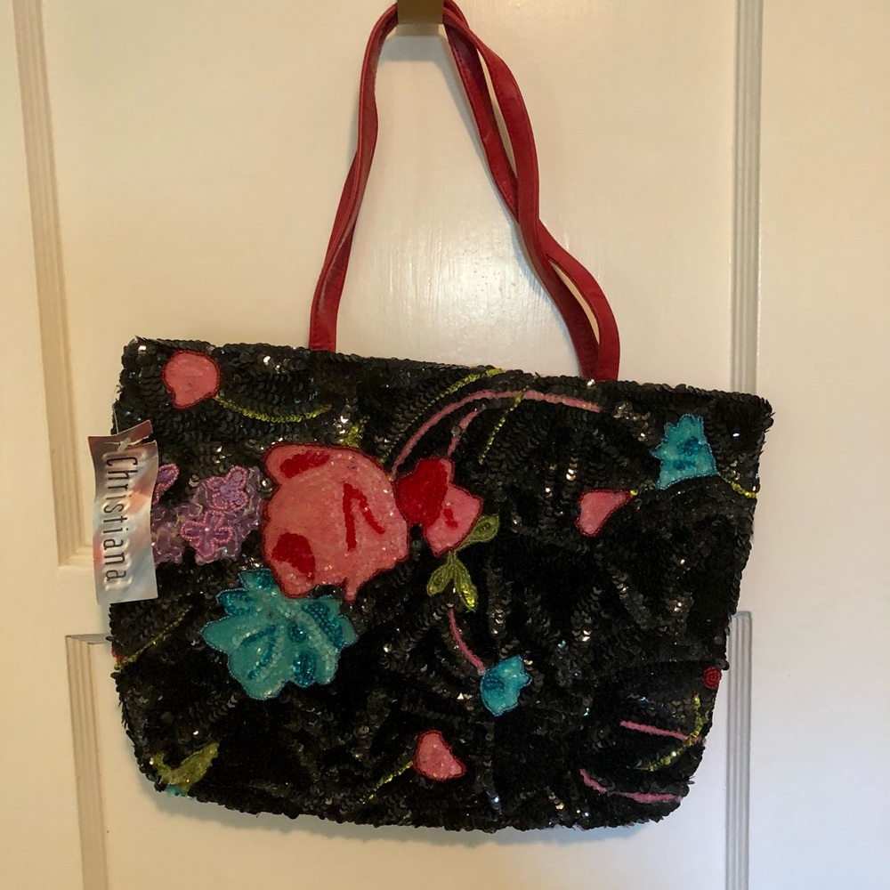 New With Tags  Cristina 100% beaded tote